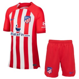 Günstige Fußballtrikots Atlético Madrid Kinder Heimtrikot 2023-24 Kurzarm